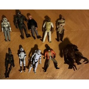 Lot Of 10 Star Wars Loose Action Figures, No Accessories